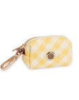 Dandelion Yellow Gingham Waste Bag Holder - SUNNY TAILS