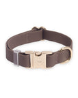 Espresso Brown Waterproof Dog Collar | Dark Brown Quick Release Collar | Available in 3 Sizes | Durable Dog Collars | Shop Sunny Tails