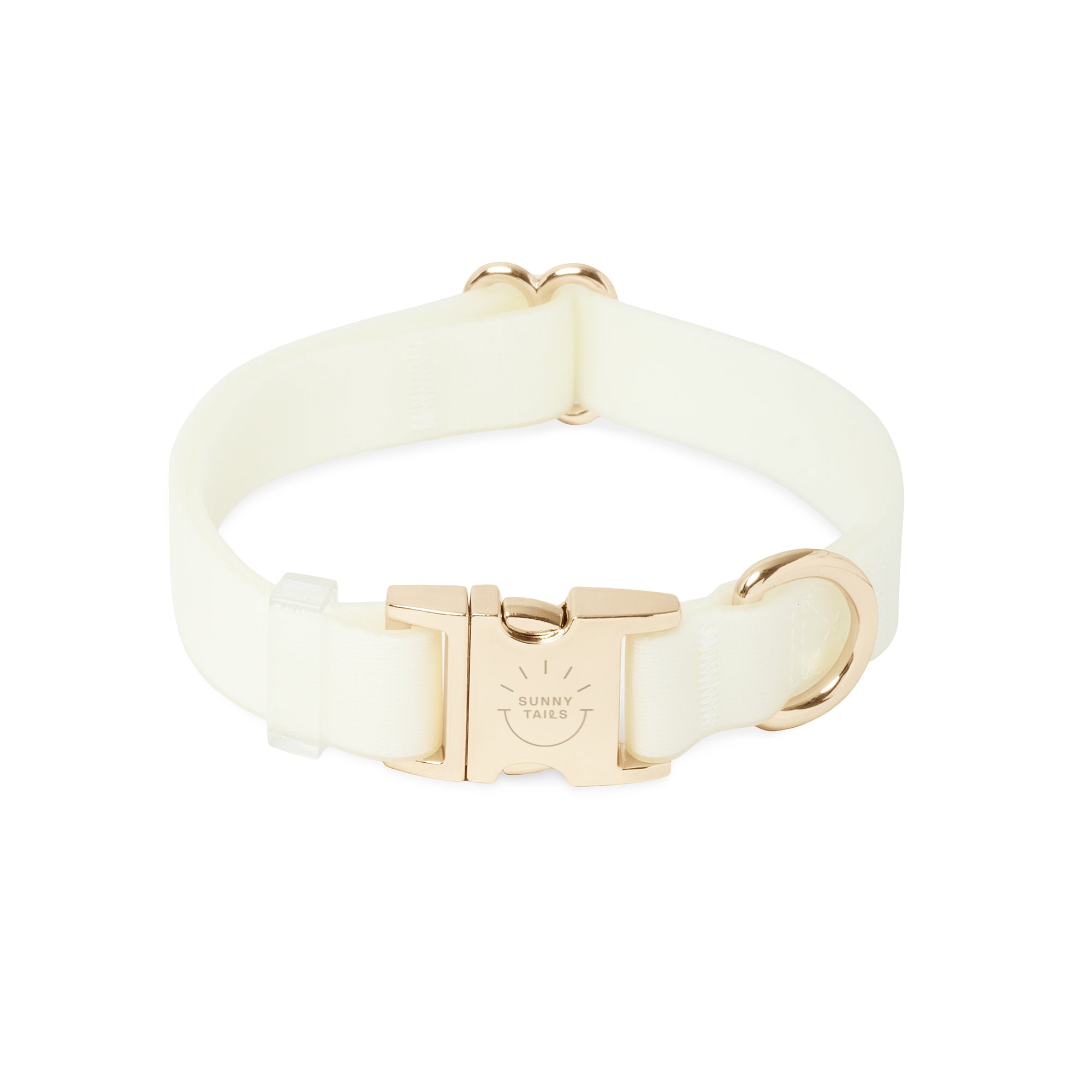 Lunar Glow Waterproof Dog Collar | Glow in Dark Quick Release Collar | Available in 3 Sizes | Durable Dog Collars | White Dog Collar