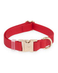 Cherry Red Waterproof Dog Collar - SUNNY TAILS