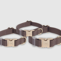 Espresso Brown Waterproof Dog Collar | Dark Brown Quick Release Collar | Available in 3 Sizes | Durable Dog Collars | Shop Sunny Tails