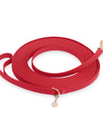 Cherry Red Waterproof Cloud 30 Ft Dog Leash | Lightweight PVC Long Leash | Odor Proof, Stink Proof, and Durable Dog Lead | Available in 3 Lengths