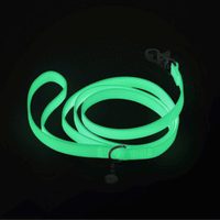 Lunar Glow Waterproof Cloud Dog Leash | Glow in Dark Lightweight PVC Leash | Odor Proof, Stink Proof, and Durable | Available in 3 Lengths