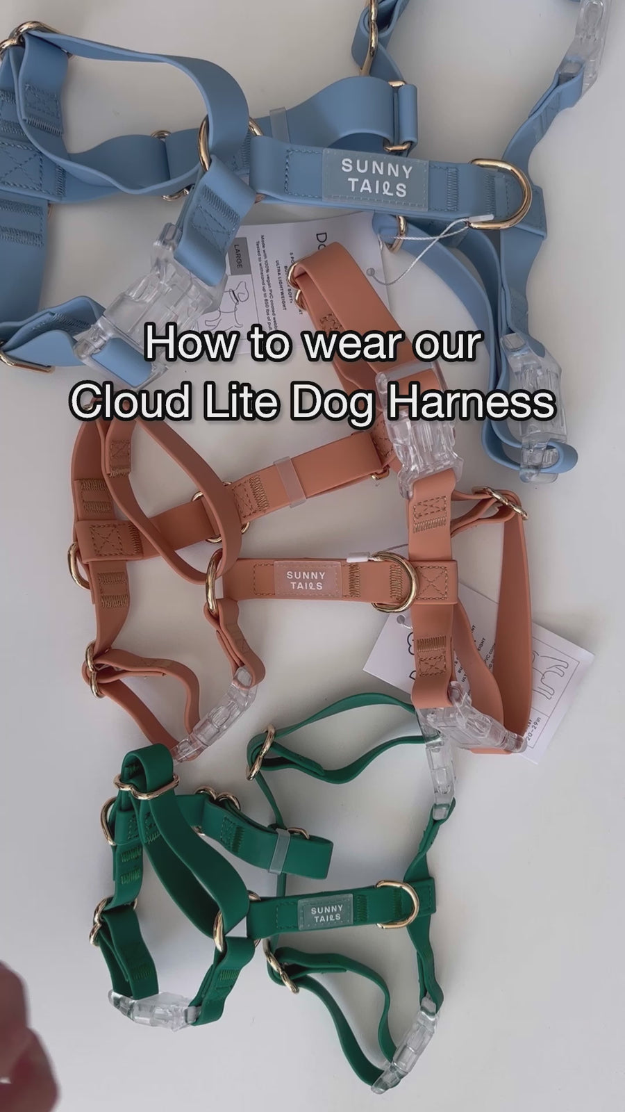 Cherry Red Cloud Lite Dog Harness