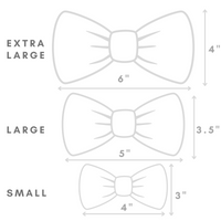 Navy Blue Windowpane Dog Bow Tie | Snap Over Collar Bow Tie | Shop Sunny Tails