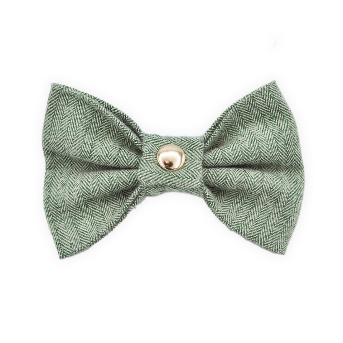 Basil Herringbone Dog Bow Tie | Dog Bow Tie | Shop Sunny Tails