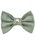 Basil Herringbone Flannel Dog Bow Tie - SUNNY TAILS