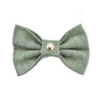 Basil Herringbone Dog Bow Tie | Dog Bow Tie | Shop Sunny Tails