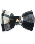 Black & White Flannel Dog Bow Tie - SUNNY TAILS
