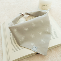 Dandelions Gray Dog Bandana | Floral Dog Bandana | Shop Sunny Tails