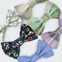 Corduroy Daisies Bow Tie | Doggie Bow Ties | Shop Sunny Tails