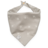 Dandelions Gray Dog Bandana | Floral Dog Bandana | Shop Sunny Tails