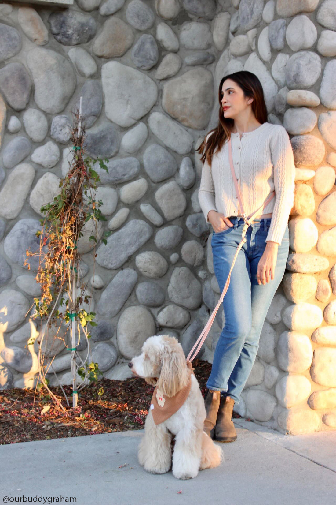 Malibu Blue Convertible Hands Free Cloud Dog Leash | Lightweight, Multifunctional, and Waterproof Dog Leash | Shop Sunny Tails