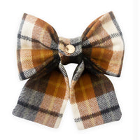 Harvest Plaid Flannel Dog Sailor Bow | Fall Dog Sailor Bow | Shop Sunny Tails