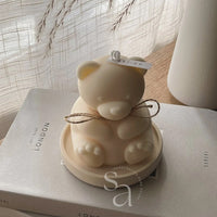 Teddy Bear Candle | Natural Soy Wax Candle | Handmade, Vegan, and Pet Safe