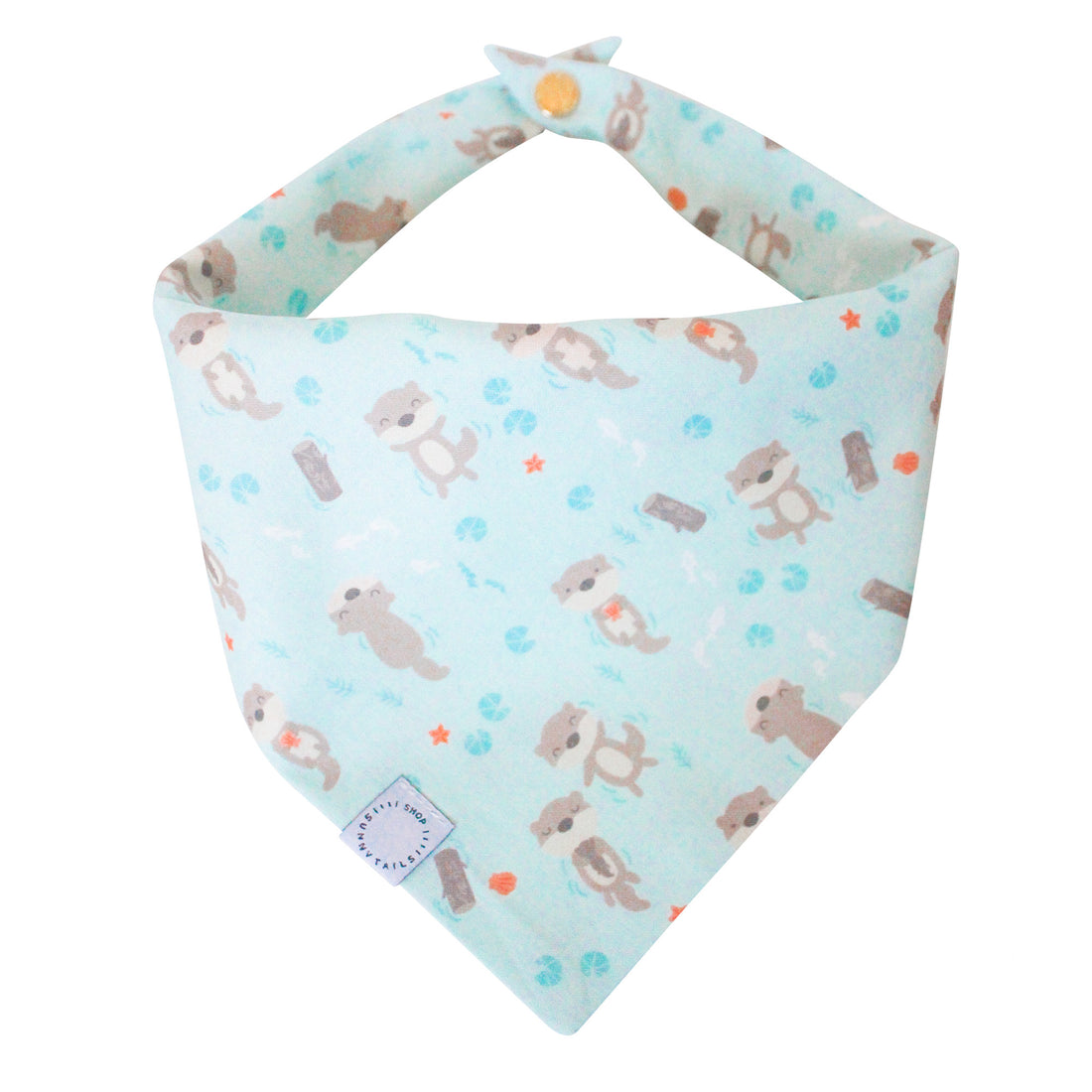 Otter Dog Bandana | Otters Swimming Dog Bandana | Shop Sunny Tails
