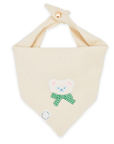 Picnic Teddy Ivory Linen Dog Bandana (Customizable) - SUNNY TAILS