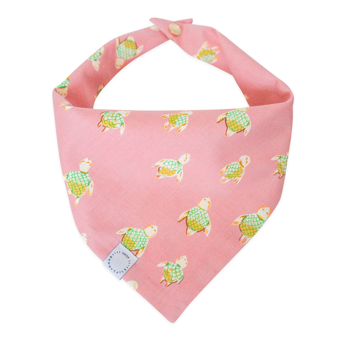Just Keep Swimming Turtles Dog Bandana | Pink Dog Bandana | Shop Sunny Tails