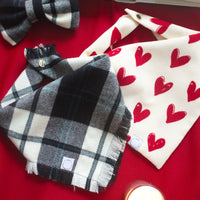 Be My Valentine Corduroy Dog Bandana | White and Red Hearts Valentine Bandana | Shop Sunny TailsBe My Valentine Corduroy Dog Bandana | White and Red Hearts Valentine Bandana | Shop Sunny Tails