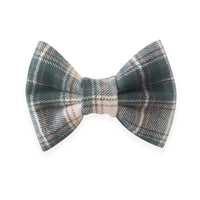Woodland Plaid Flannel Dog Bow Tie | Snap Over Collar Bow Tie | Shop Sunny Tails