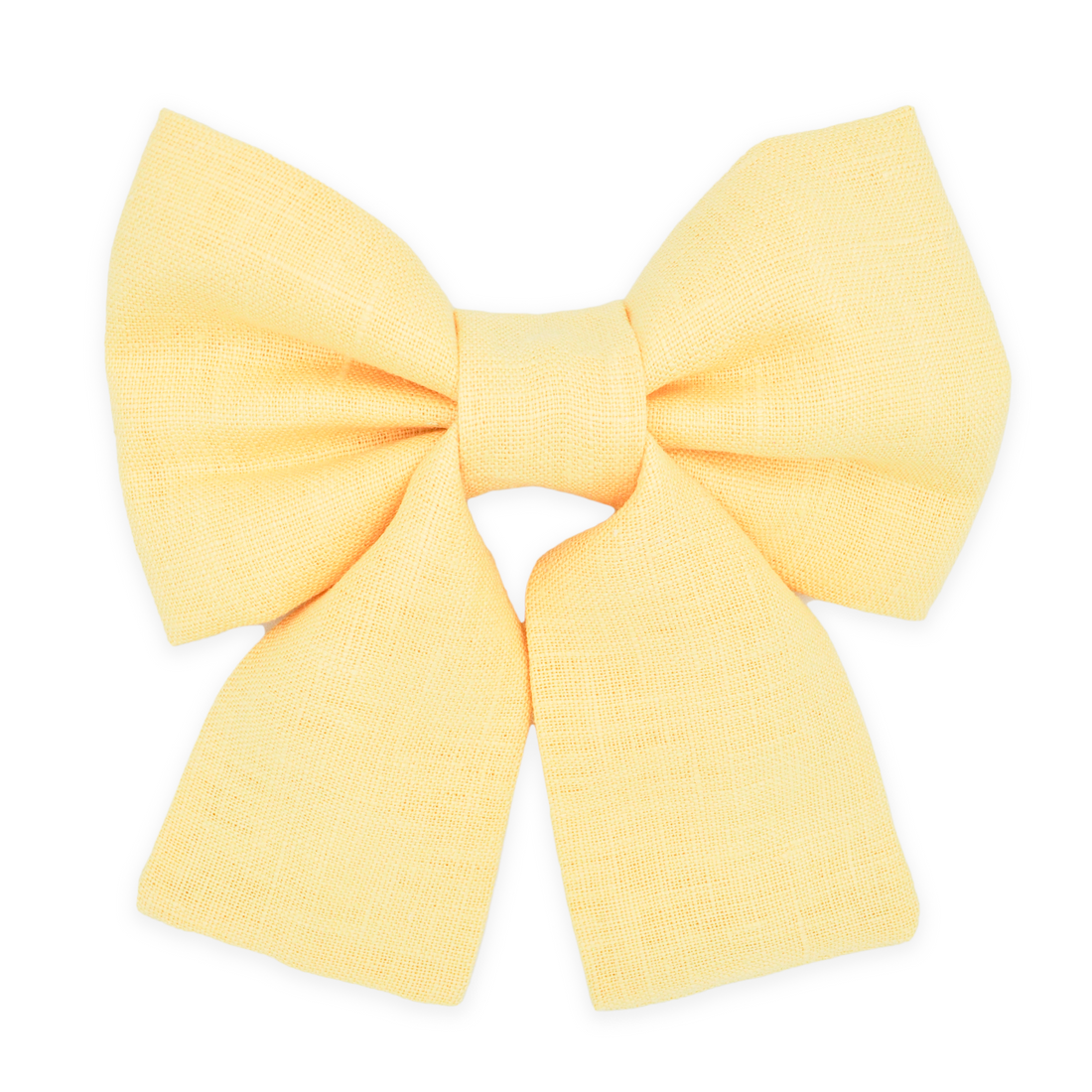 Yuzu Yellow Linen Dog Sailor Bow