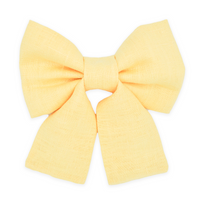 Yuzu Yellow Linen Dog Sailor Bow