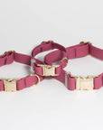 Mulberry Burgundy Waterproof Dog Collar | Maroon Dog Collar | Available in 3 Sizes | Durable Dog Collars | Shop Sunny Tails