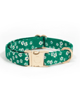 Meadow Green Floral Dog Collar - SUNNY TAILS