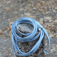 Malibu Blue Waterproof Cloud 30 ft Long Line | Lightweight PVC Long Leash | Odor Proof, Stink Proof, and Durable Dog Lead | Available in 3 Lengths