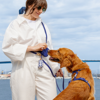 Signature Navy Snap Dog Treat Pouch | Dog Training Bag | Dog Bag for Treats | Carry Wet or Dry Treats | Silicone Pouch for Dog | Sunny Tails