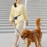 Signature Navy Blue Convertible Hands Free Cloud Dog Leash | Crossbody, Multifunctional, Waterproo