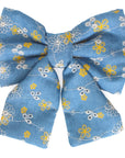 Denim & Daisies Dog Sailor Bow