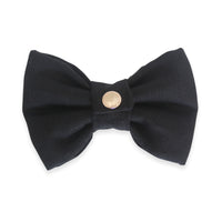 Black Linen Dog Bow Tie | Wedding Dog Bow Tie | Shop Sunny Tails