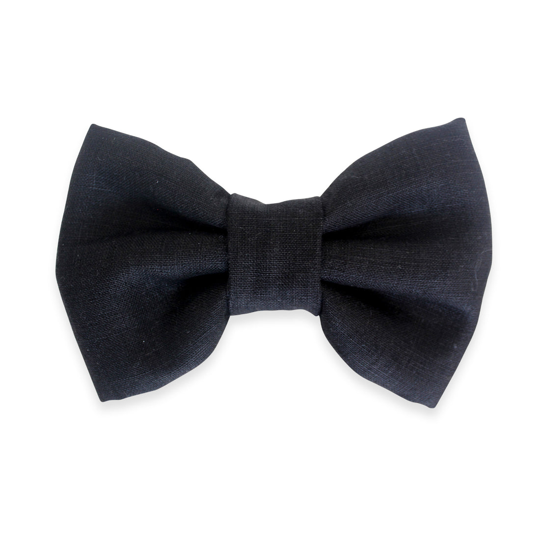Black Linen Dog Bow Tie | Wedding Dog Bow Tie | Shop Sunny Tails