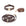 Espresso Brown Hands Free Leash |  Waste Dog Poop Bag Dispenser | Cloud Waterproof Dog Collar