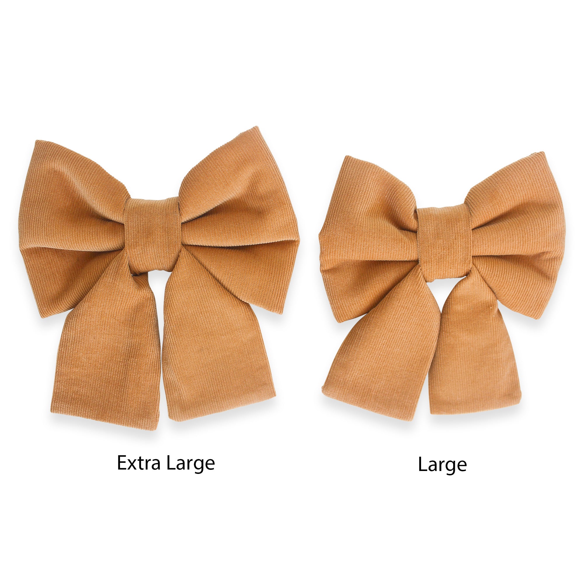 Caramel Corduroy Dog Sailor Bow - SUNNY TAILS