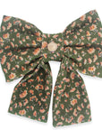 Autumn Florals Corduroy Dog Sailor Bow | Fall Dog Sailor Bow | Shop Sunny Tails
