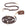 Espresso Brown Hands Free Leash |  Waste Dog Poop Bag Dispenser | Extension Piece