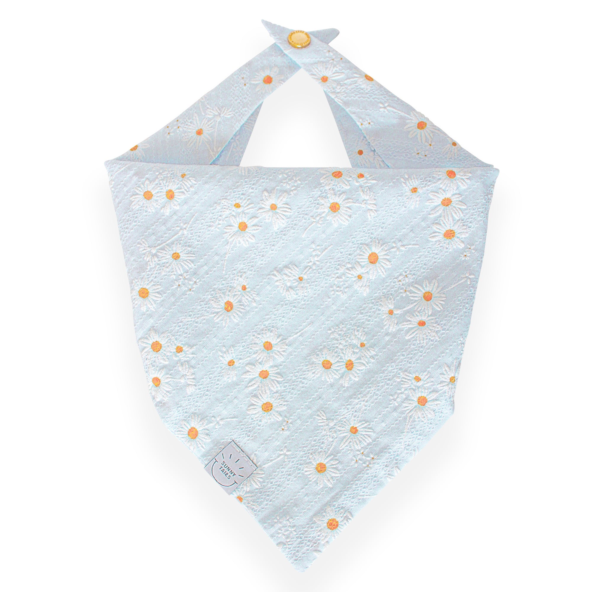 Embroidered Daisies Dog Bandana - SUNNY TAILS