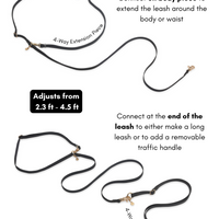 Mulberry Cloud Leash 4-Way Extension