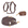 Espresso Brown Hands Free Leash |  Waste Dog Poop Bag Dispenser | Cloud Lite Waterproof No Pull Dog Harness