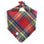 Holiday Cheer Flannel Frayed Dog Bandana | Tartan Red Plaid Christmas Flannel | Shop Sunny Tails