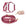 Mulberry Burgundy Hands Free Leash | Strawberry Waste Dog Poop Bag Dispenser | Cloud Lite No PUll Waterproof Dog Harness