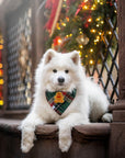 Gingerbread Green Tartan Flannel Dog Bandana - SUNNY TAILS