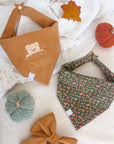 Autumn Florals Corduroy Dog Bandana - SUNNY TAILS