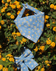 Denim & Daisies Dog Sailor Bow