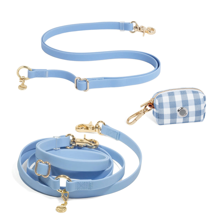 Malibu Blue Cloud Convertible Leash Extension Bundle