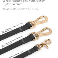 Ember Black Wide 4-in-1 Convertible Hands Free Cloud Dog Leash