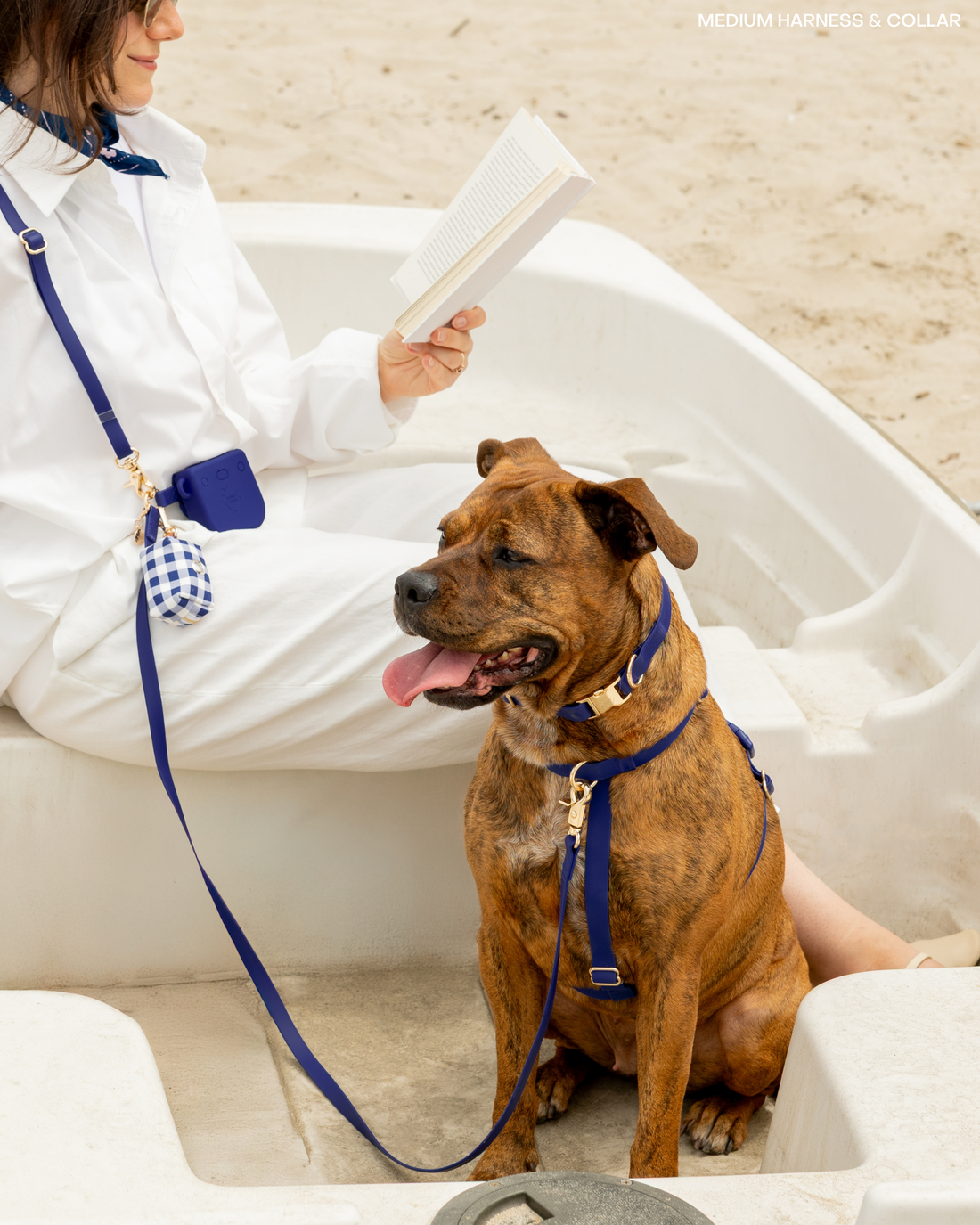 Signature Navy Waterproof Dog Collar | Dark Blue Quick Release Collar | Available in 3 Sizes | Durable Dog Collars | Sunny Tails