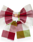 Picnic Plaid Dog Sailor Bow